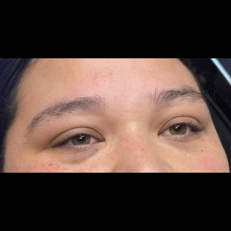 Before Image: Henna Brows - front